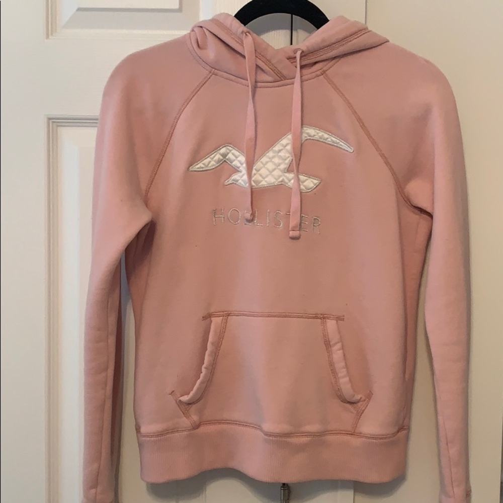 Hollister Pink Logo Hoodie
